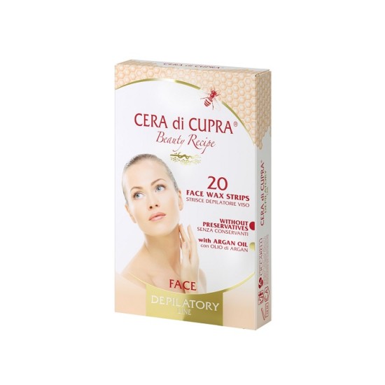 Plastry Cera di Cupra do depilacji twarzy z olejkiem arganowym  20szt